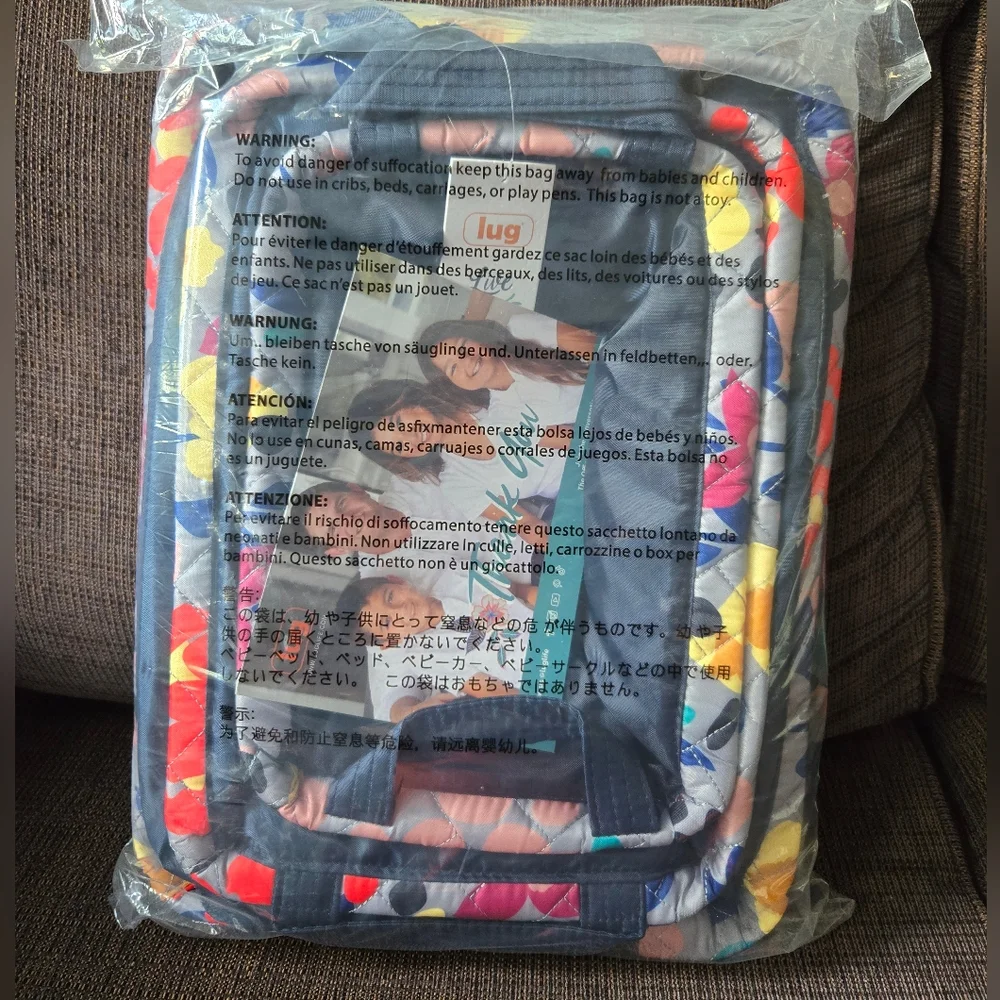 NWT Lug Crescendo 3pc Reversible Storage Bins in Wildflower Multi - Picture 8 of 8